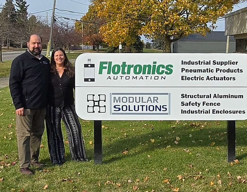 Steve and his wife representing Flotronics Automation as a family-owned company